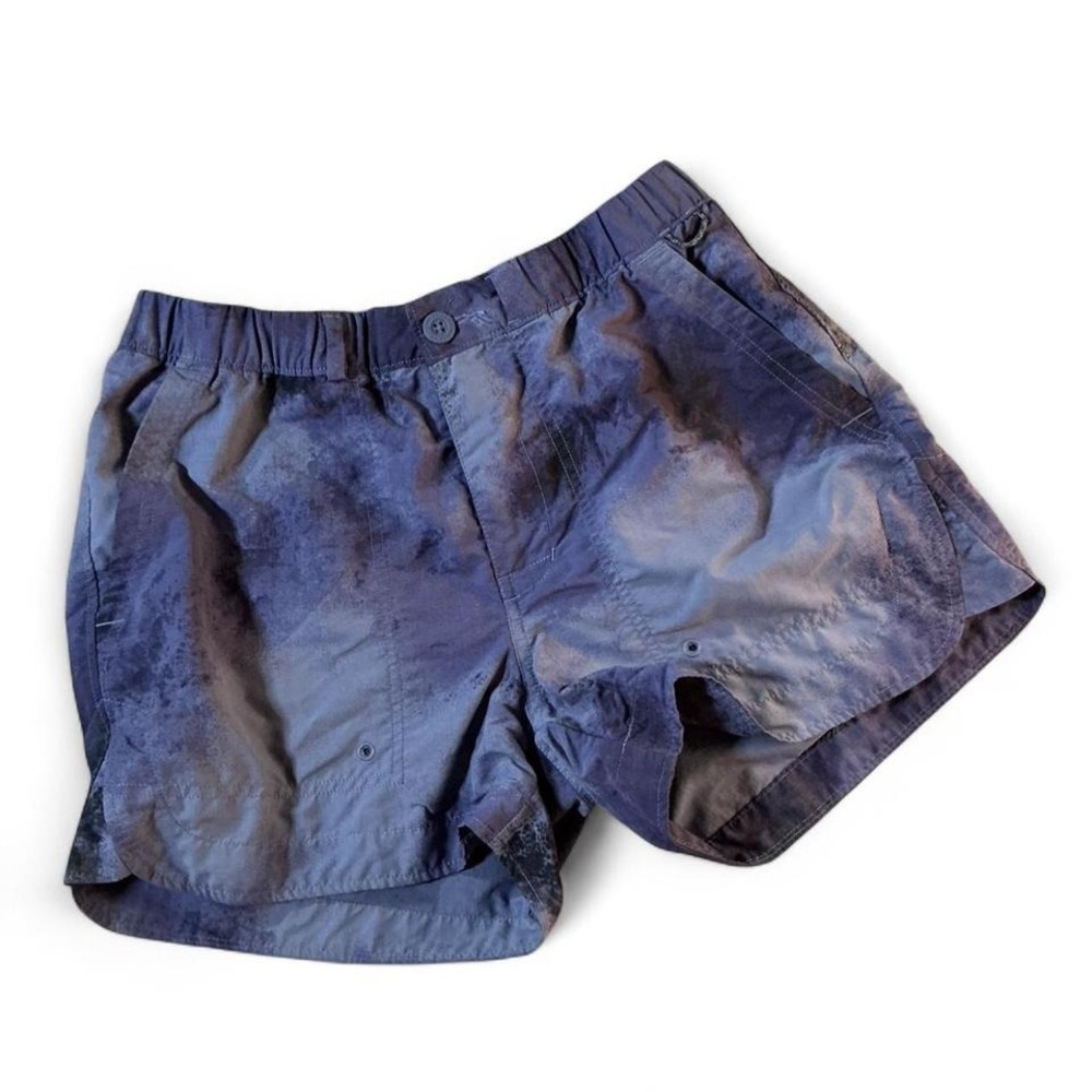 REI Co-op Womens Small Blue Purple Acid Wash Hiking Active‎ Shorts 22411-S22